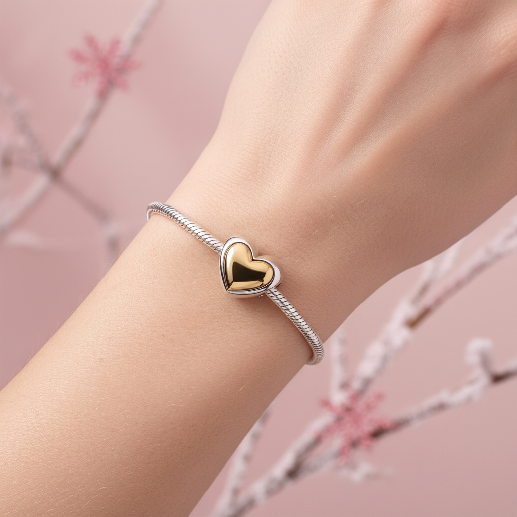 Heart of Gold Charm - Correct Orientation