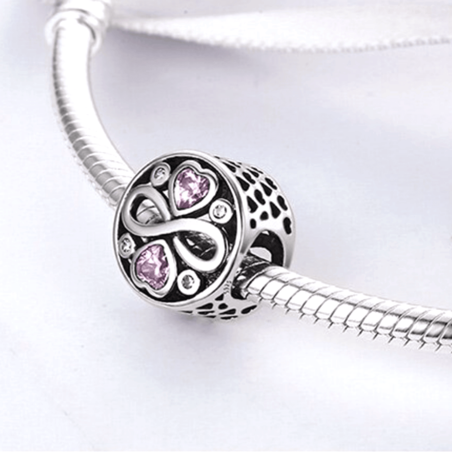 Love Infinity Rounded Charm.