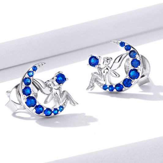 Magic Fairy Sterling Silver Stud Earrings