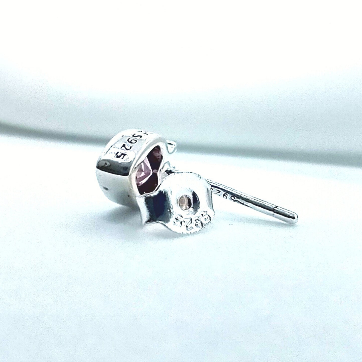 Crown Love Heart Stud Earrings