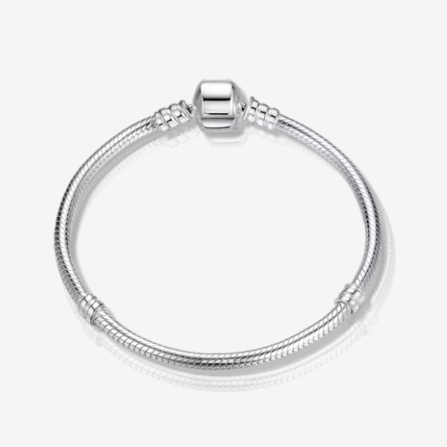 Barrel Clasp Snake Chain Bracelet