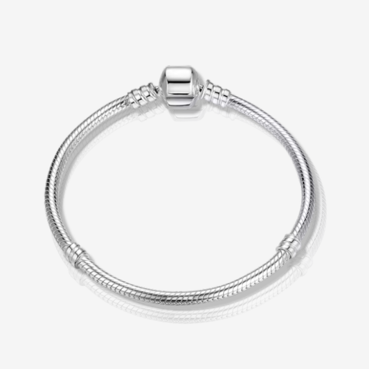 Barrel Clasp Snake Chain Bracelet