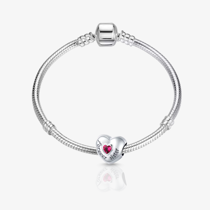 Forever Sister Heart Charm