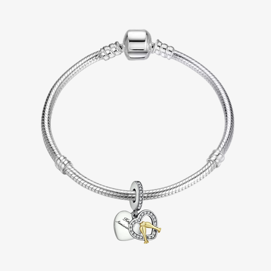 Happy Anniversary Heart Charm