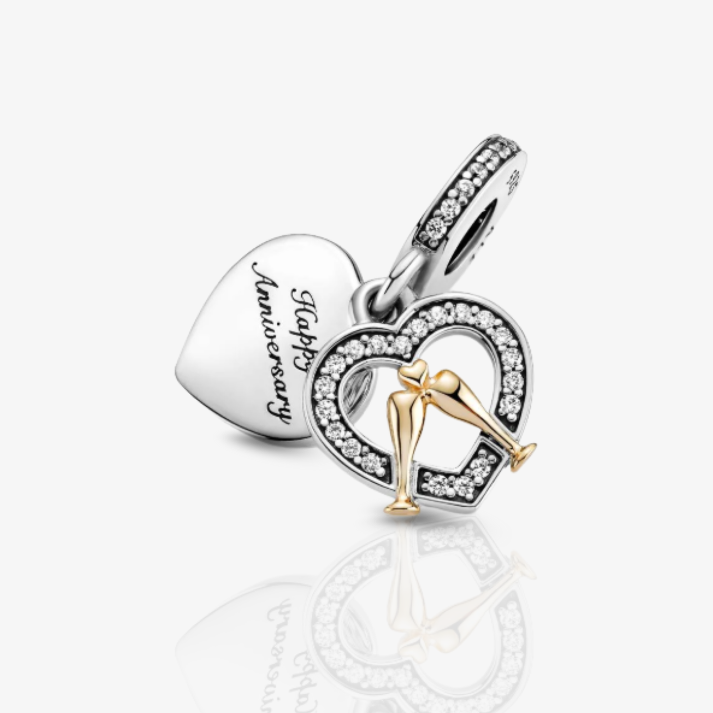 Happy Anniversary Heart Charm