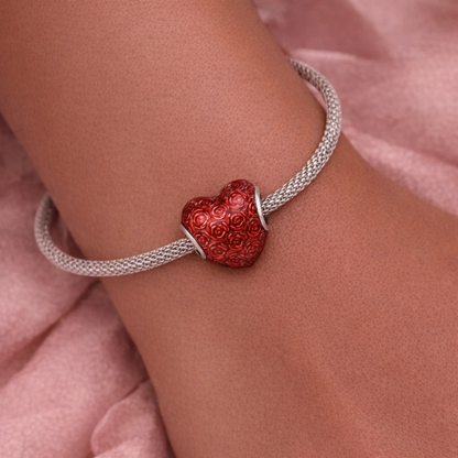 Heart of Roses Charm