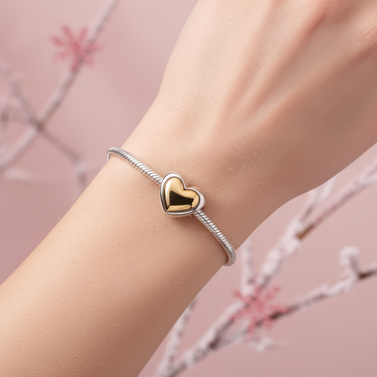 Heart of Gold Charm - Correct Orientation