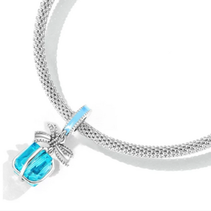 Present with Bow Dangle Charm