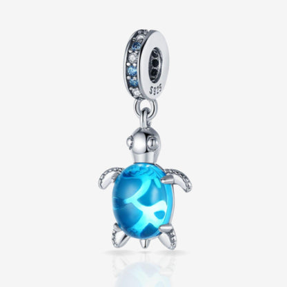 Blue Turtle Dangle Charm