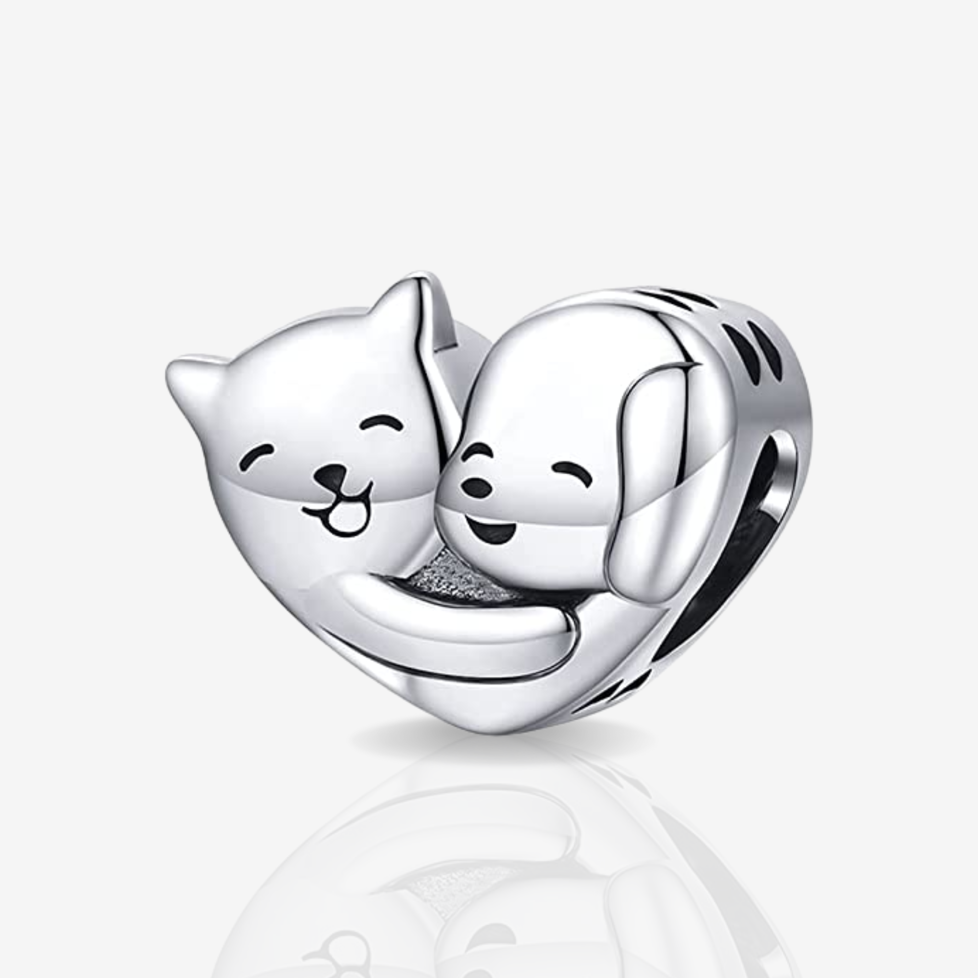 Cat & Dog Hugging Charm – Bioppa