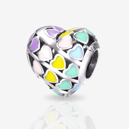 Colourful Heart of Hearts Charm.
