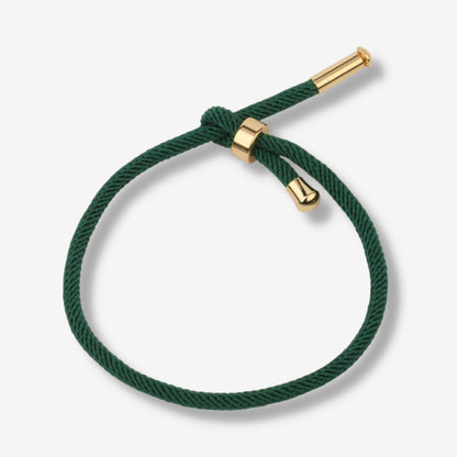 Adjustable Braided Charm Bracelet 19cm