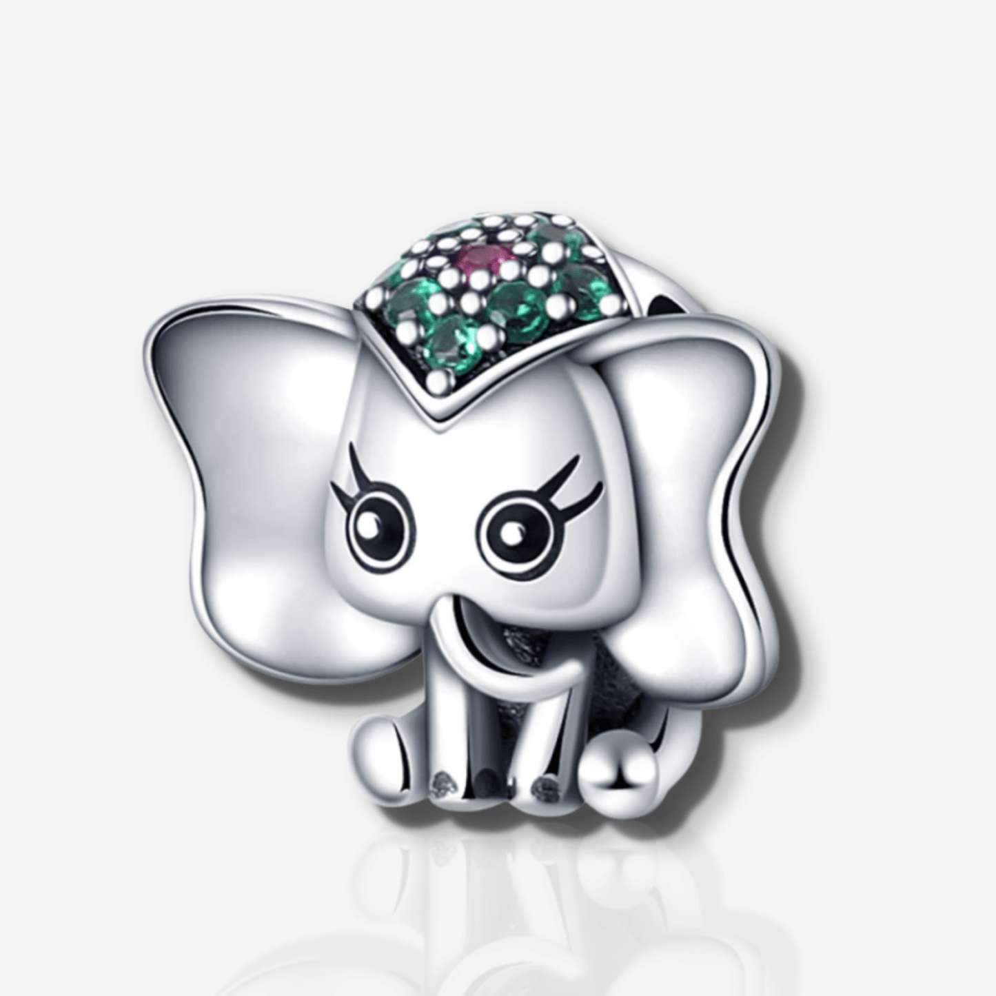Elephant Charm with Colourful Headdress
