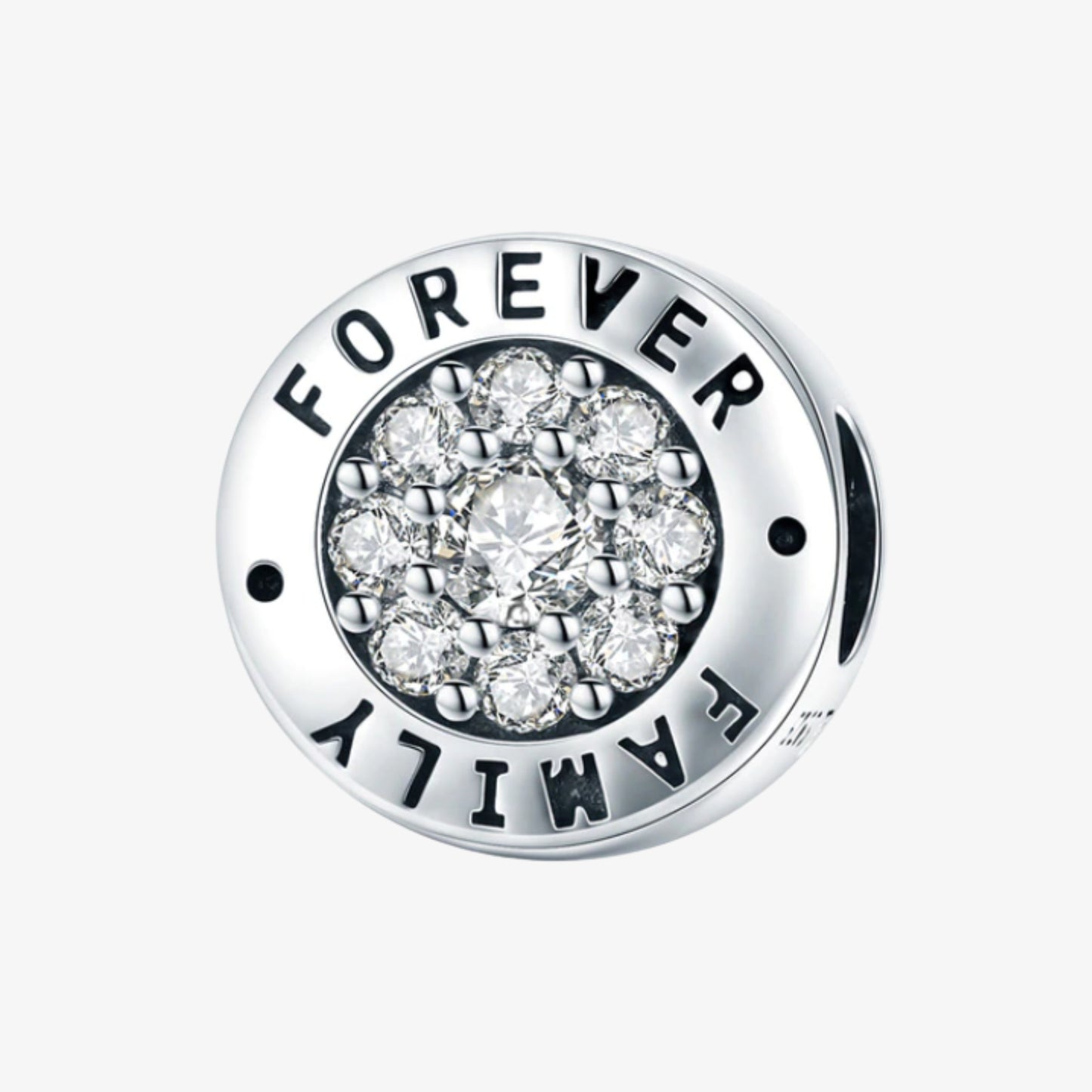 Family Forever Circle Charm