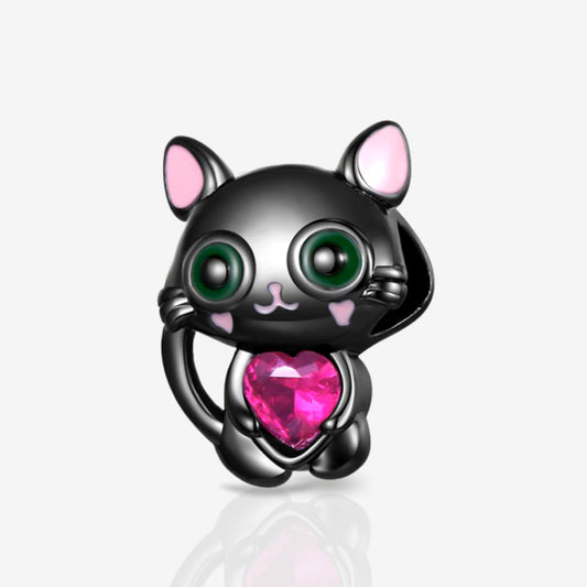 Gothic Style Cat Charm