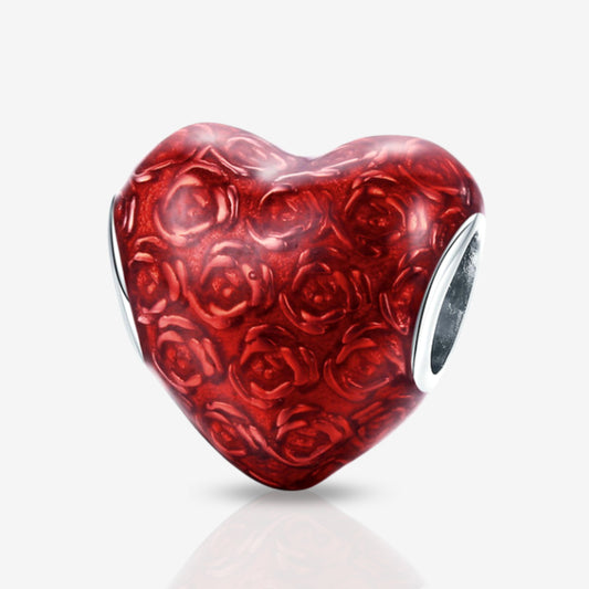 Heart of Roses Charm