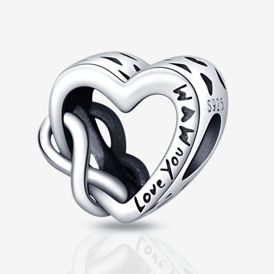 Love You Mum Heart Charm.