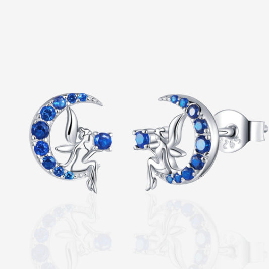 Magic Fairy Sterling Silver Stud Earrings