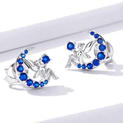 Magic Fairy Sterling Silver Stud Earrings