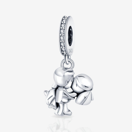 Married Kissing Couple Dangle Charm