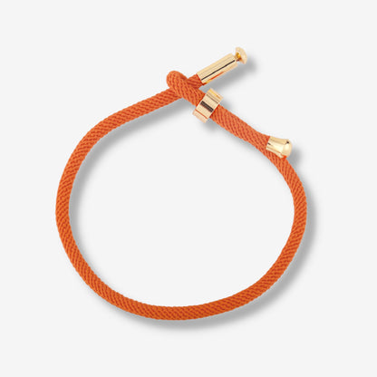 Adjustable Braided Charm Bracelet 19cm