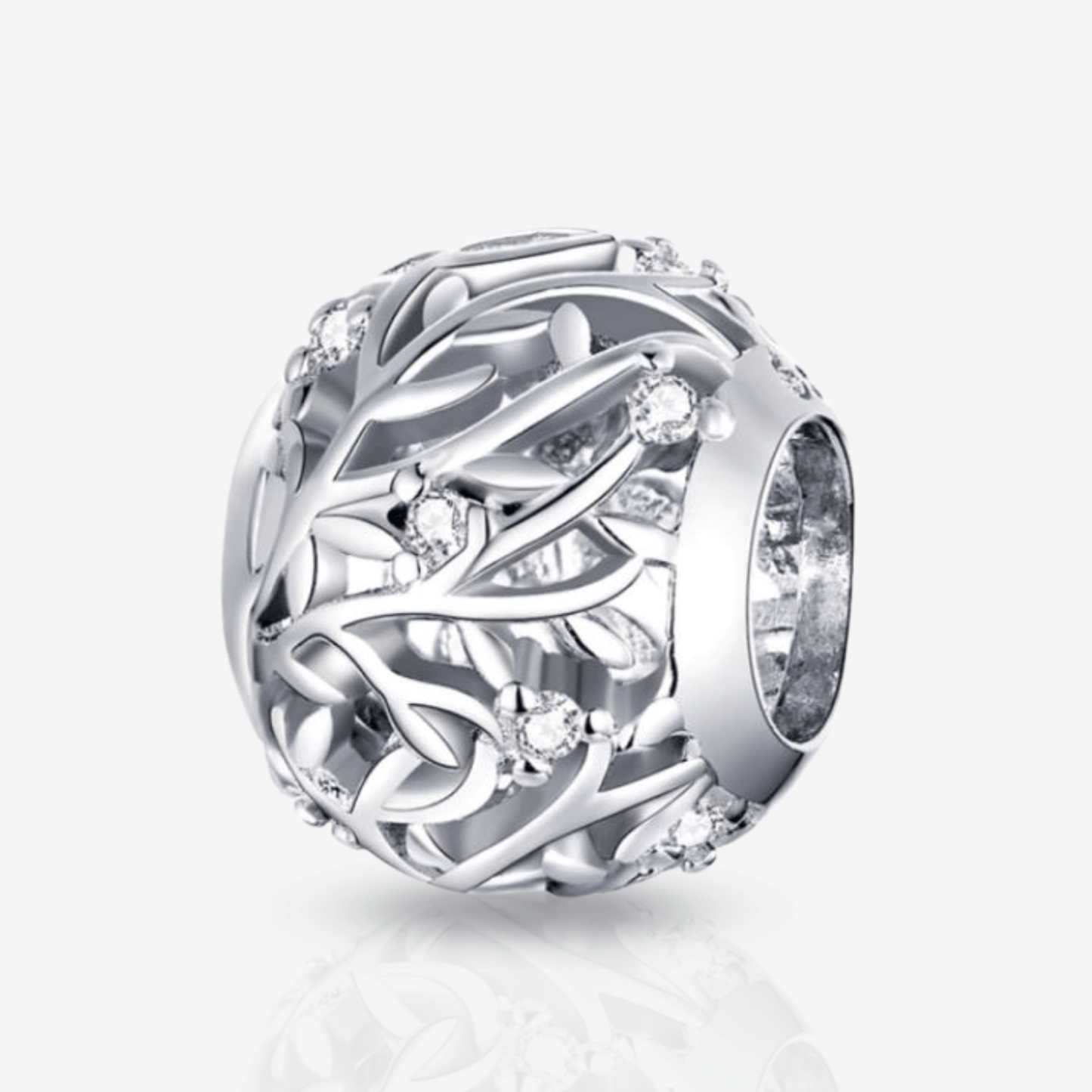 Retro Tree Leaves Charm.