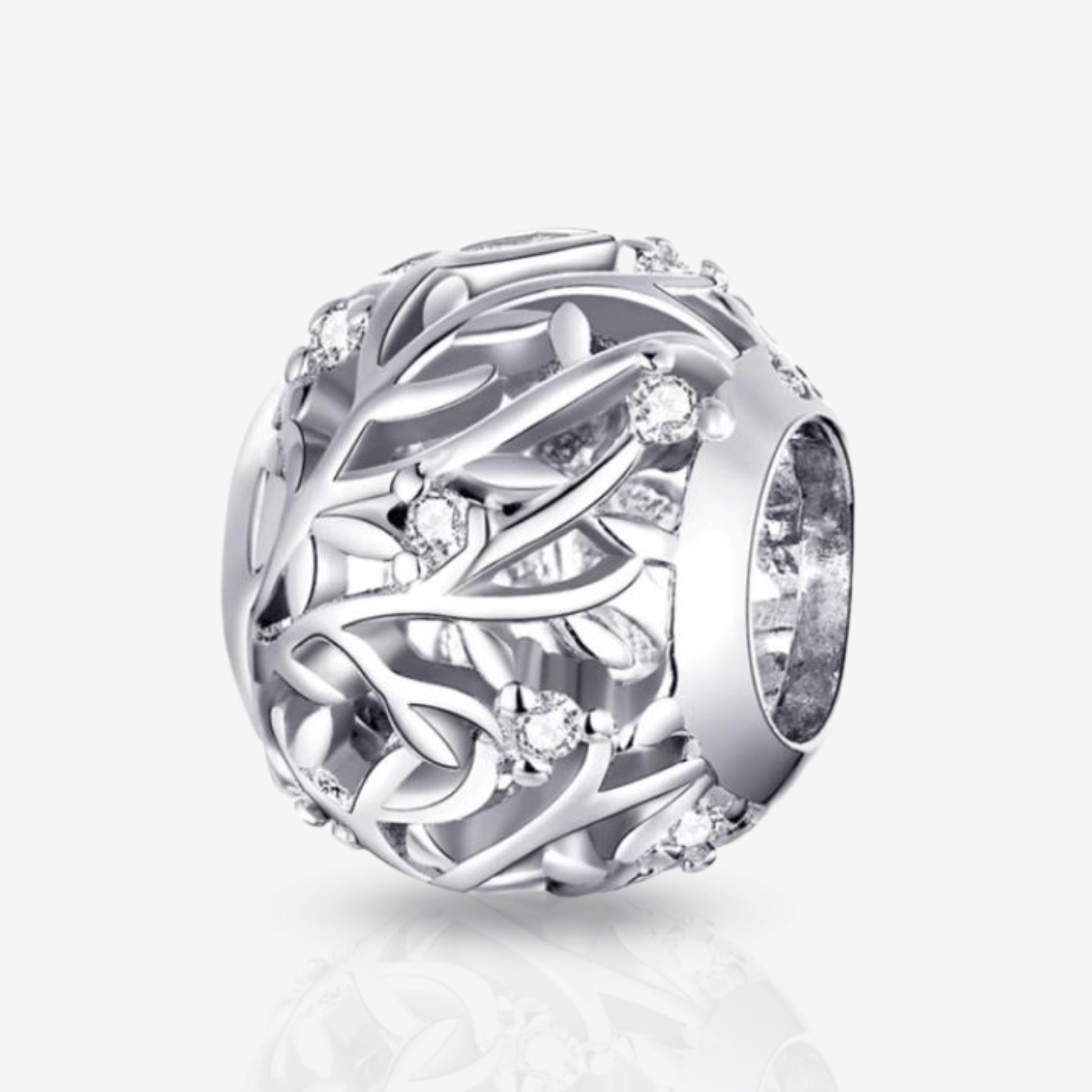 Retro Tree Leaves Charm.