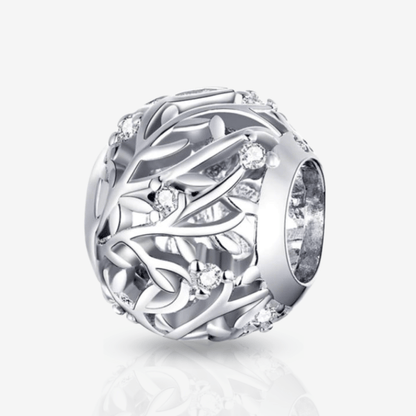 Retro Tree Leaves Charm.