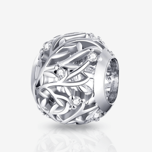 Retro Tree Leaves Charm.