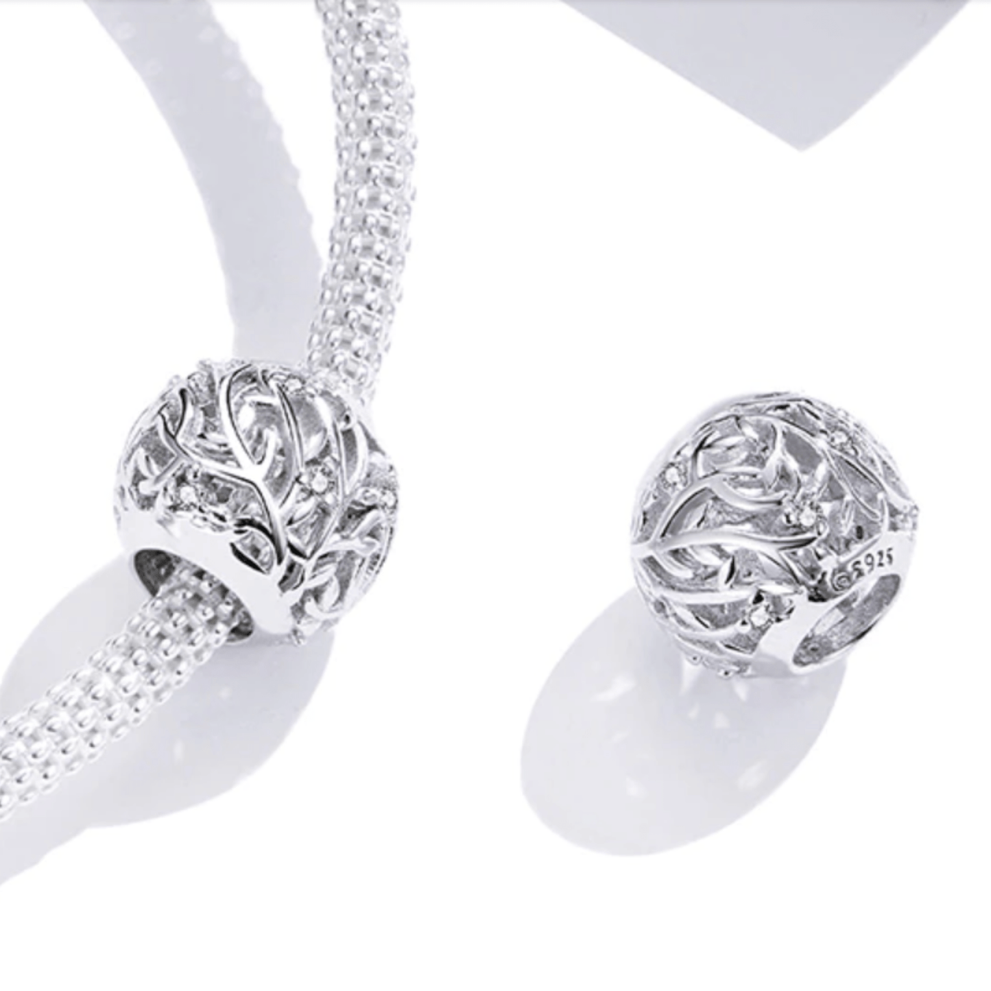 Retro Tree Leaves Charm.