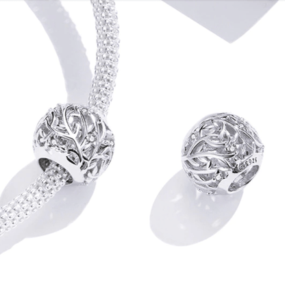 Retro Tree Leaves Charm.