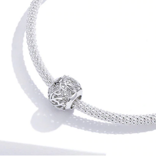 Retro Tree Leaves Charm.