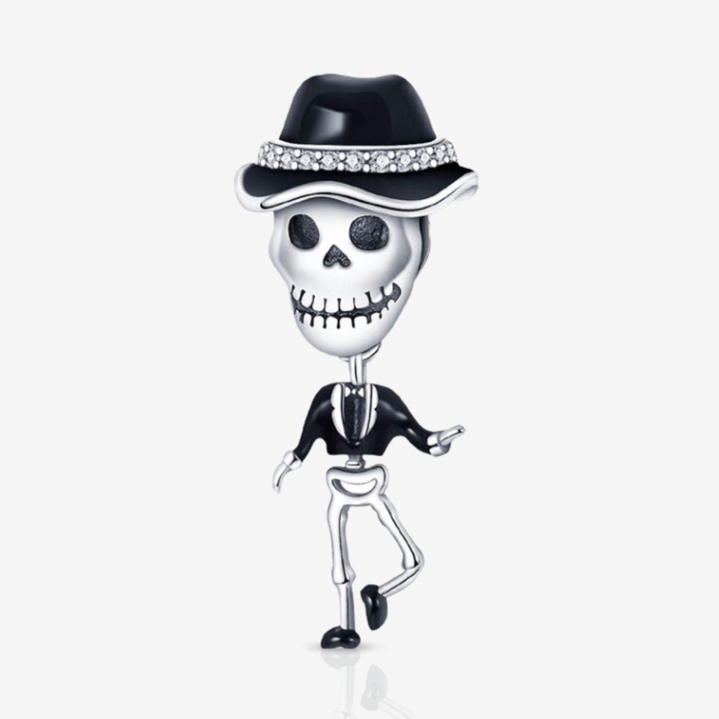 Rock Star Skeleton Dangle Charm