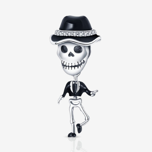 Rock Star Skeleton Dangle Charm